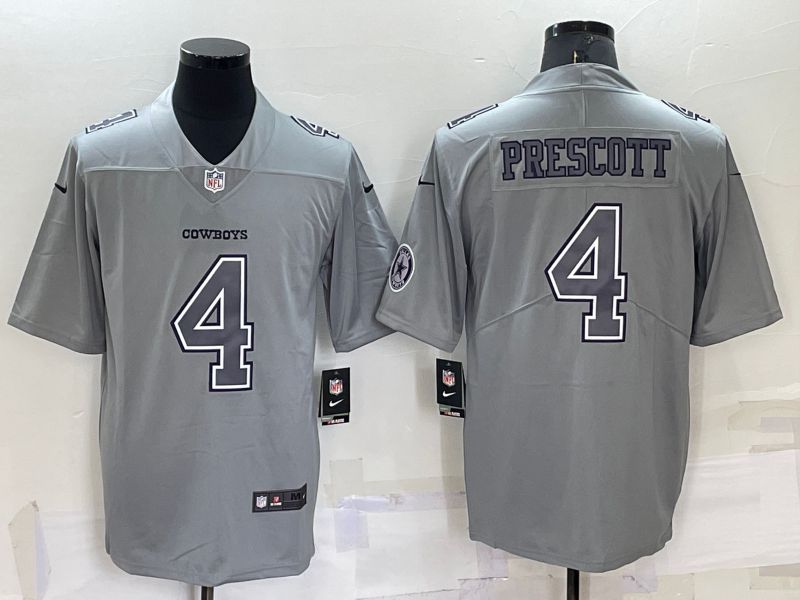 Men Dallas Cowboys #4 Prescott Grey 2022 Nike Limited Vapor Untouchable NFL Jersey->new york giants->NFL Jersey